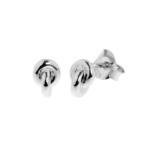 Adeline earring is a small stud earring in sterling silver, 5.5mm wide x 7.5mm long.