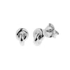 Adeline earring is a small stud earring in sterling silver, 5.5mm wide x 7.5mm long.