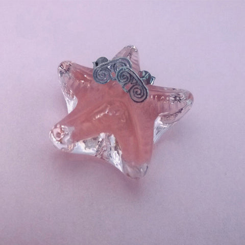 Antika logo earstuds in matt Sterling Silver.