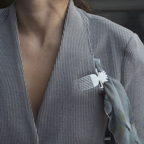 Ornate Tribal Hair Comb Pocketmark