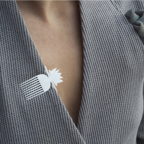 Ornate Tribal Hair Comb Pocketmark