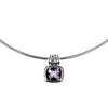 Chrissy pendant amethyst is a sterling silver and amethyst pendant. Buy with chain, choker or on its own.
