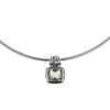 Chrissy pendant mint quartz is a sterling silver and mint quartz pendant. Buy with chain, choker or on its own.