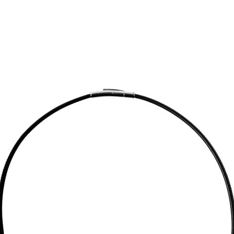 Stitched leather choker (cl)
